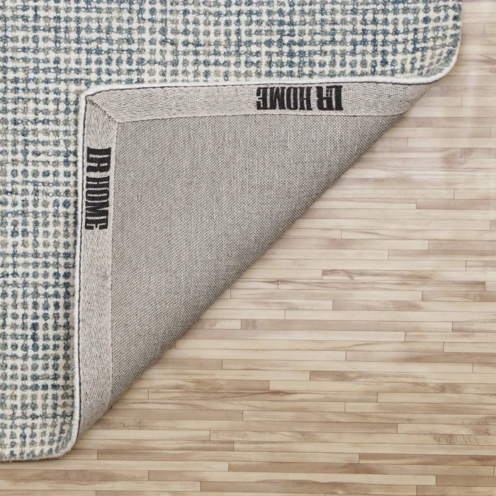 LR Home Criss Cross Blue Malibu 6ft. x 9ft. Rect. Rug