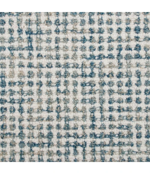 LR Home Criss Cross Teal/Cream 82202 5 ft. X 7 ft. 9 in. Rect. Rug