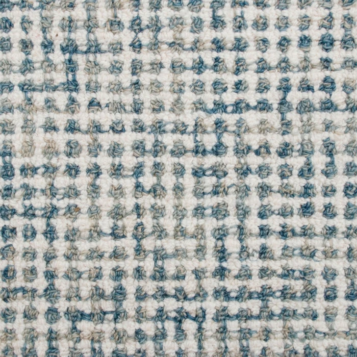 Rugs Town Cross Teal/Cream 82202 2 ft. 6 in. X 8 ft. Rect. Rug