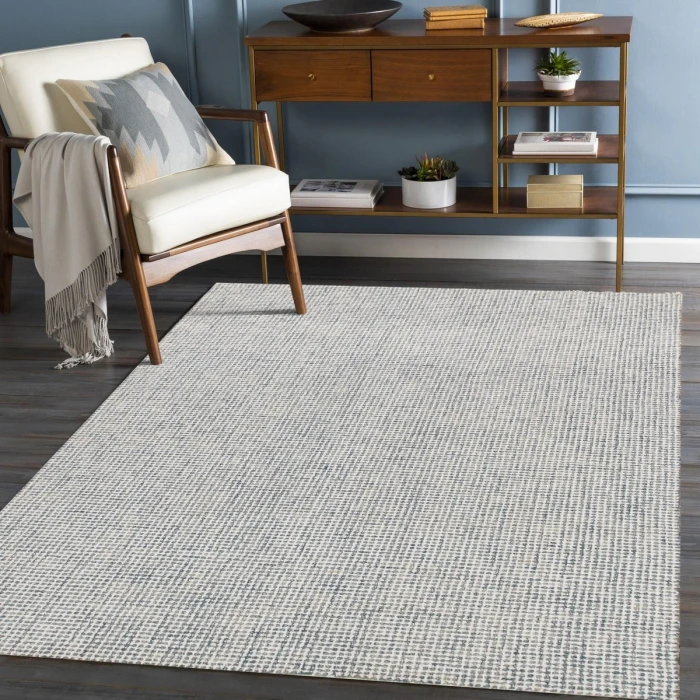 Rugs Town Cross Teal/Cream 82202 2 ft. 6 in. X 8 ft. Rect. Rug