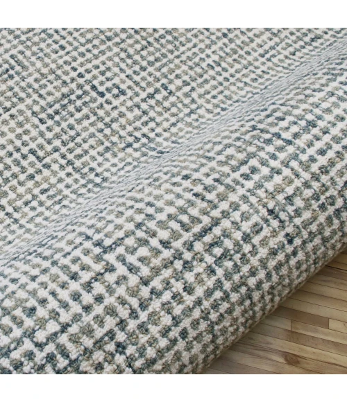 LR Home Criss Cross Blue CRISS 4ft. x 6ft. Rectangle Rug