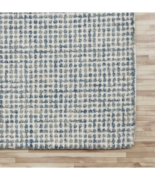 LR Home Criss Cross Blue CRISS 4ft. x 6ft. Rectangle Rug