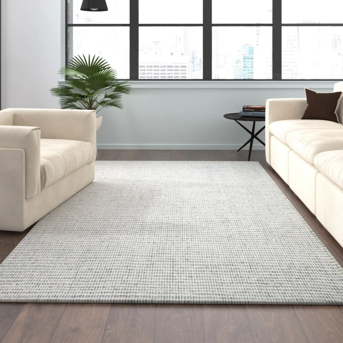LR Home Criss Cross Green/ Ivory 82376 2 ft. 6 in. X 8 ft. Rect. Rug