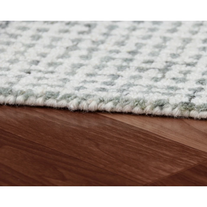 LR Home Criss Cross Green/ Ivory 82376 2 ft. 6 in. X 8 ft. Rect. Rug