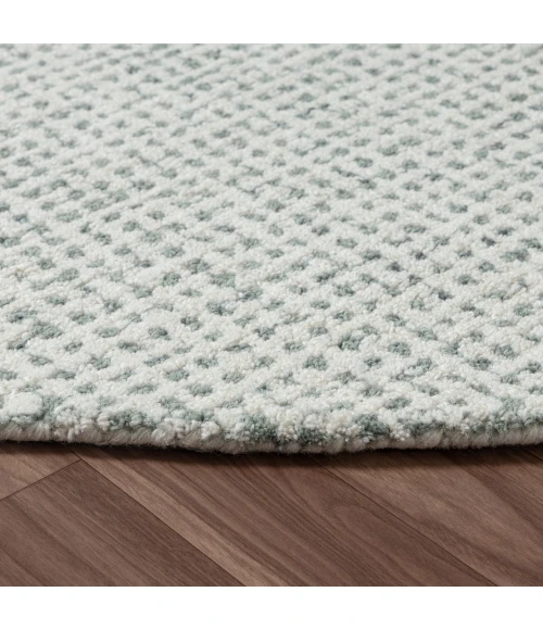 LR Home Criss Cross Green CRISS 8ft. Round Rug