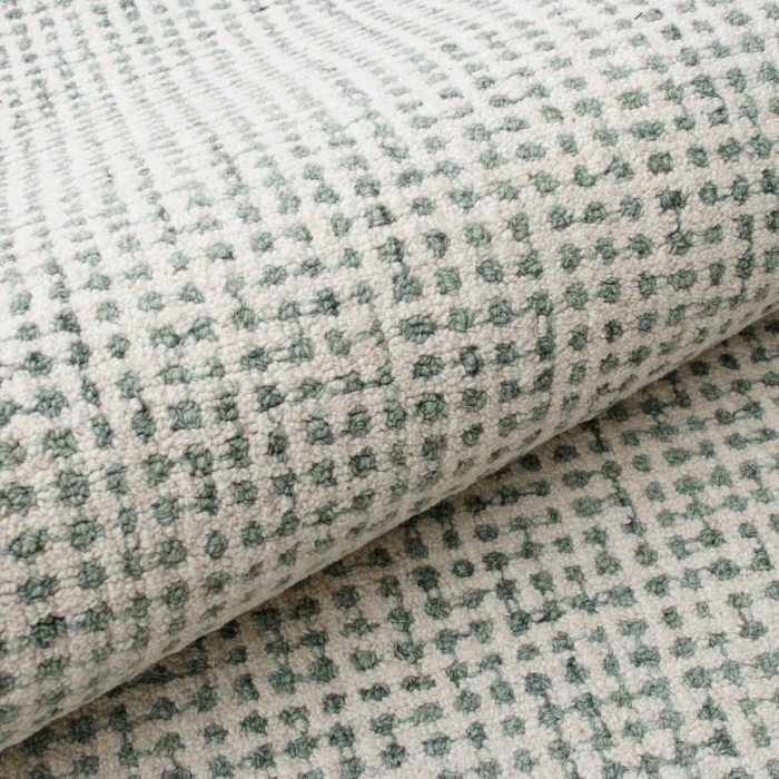 LR Home Criss Cross Green/ Ivory 82376 2 ft. 6 in. X 8 ft. Rect. Rug