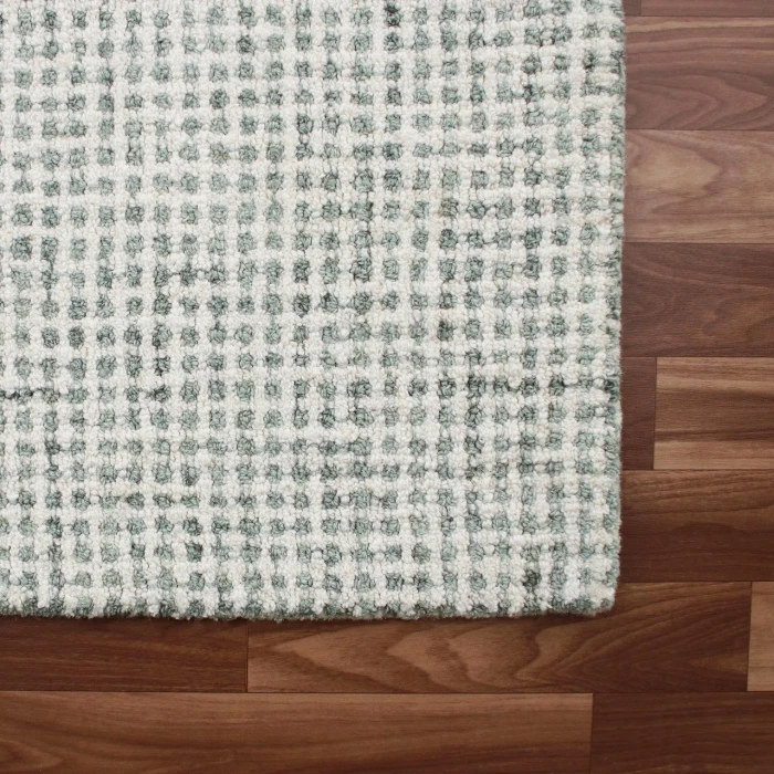 LR Home Criss Cross Green CRISS 4ft. x 6ft. Rectangle Rug