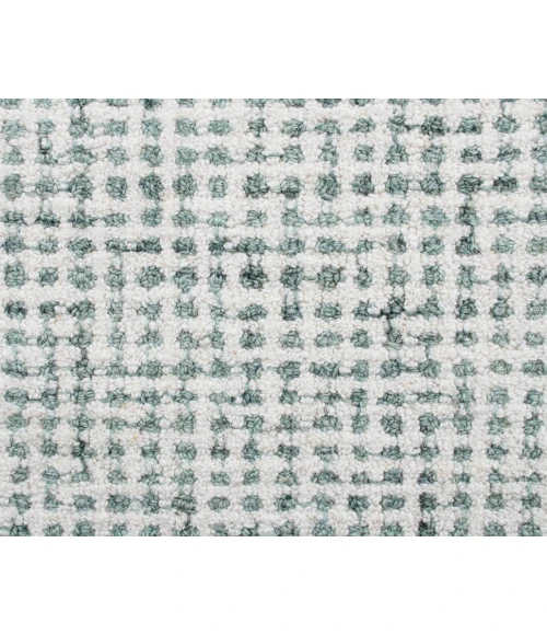 LR Home Criss Cross Green/ Ivory 82376 5 ft. X 7 ft. 9 in. Rect. Rug