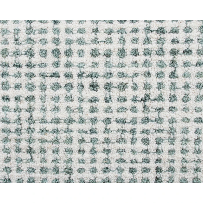 LR Home Criss Cross Green/ Ivory 82376 2 ft. 6 in. X 8 ft. Rect. Rug
