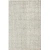 LR Home Criss Cross Gray/Ivory 82378 5 ft. X 7 ft. 9 in. Rect. Rug