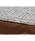 LR Home Criss Cross Gray/Ivory 82378 7 ft. 9 in. X 9 ft. 9 in. Rect. Rug