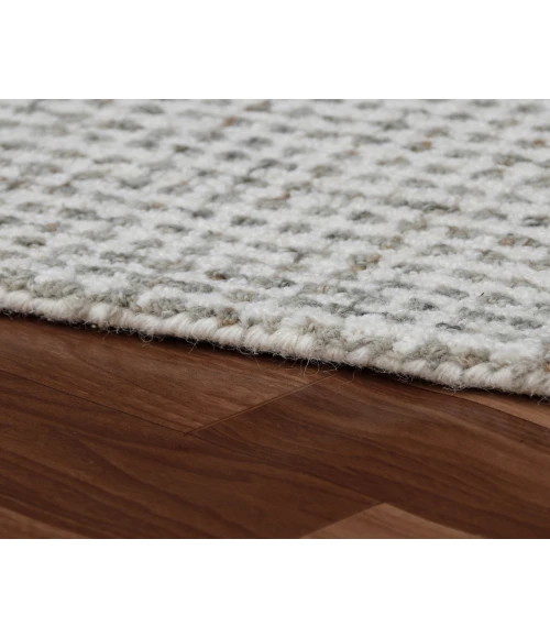 LR Home Criss Cross Gray/Ivory 82378 7 ft. 9 in. X 9 ft. 9 in. Rect. Rug