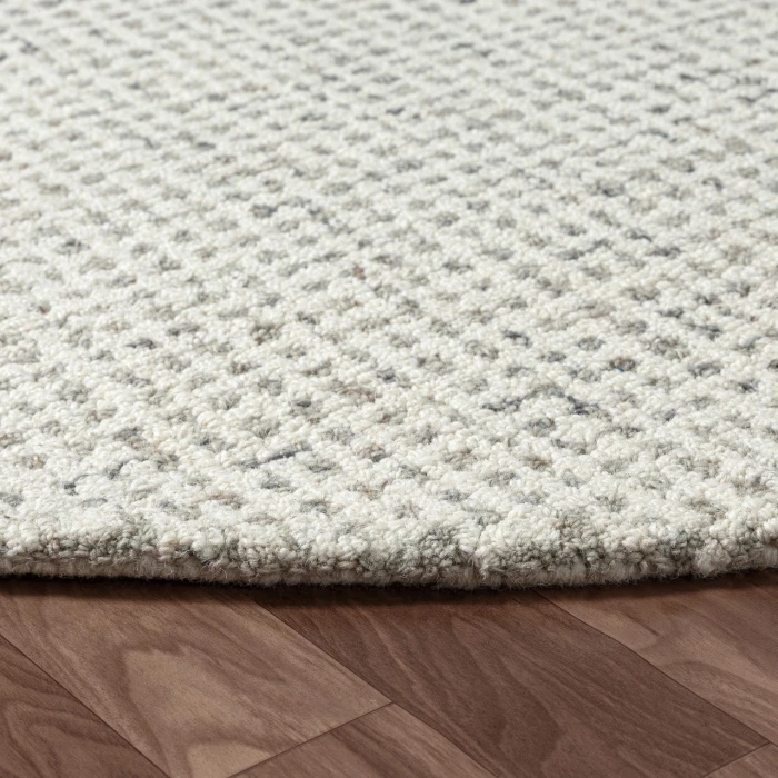 Rugs Town Cross Gray CRISS 8ft. Round Rug