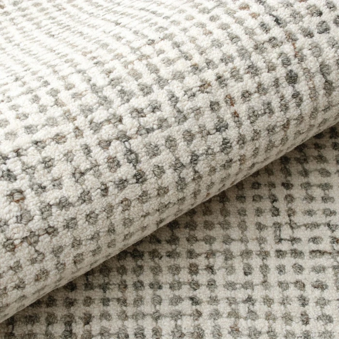 LR Home Criss Cross Gray/Ivory 82378 2 ft. 6 in. X 8 ft. Rect. Rug