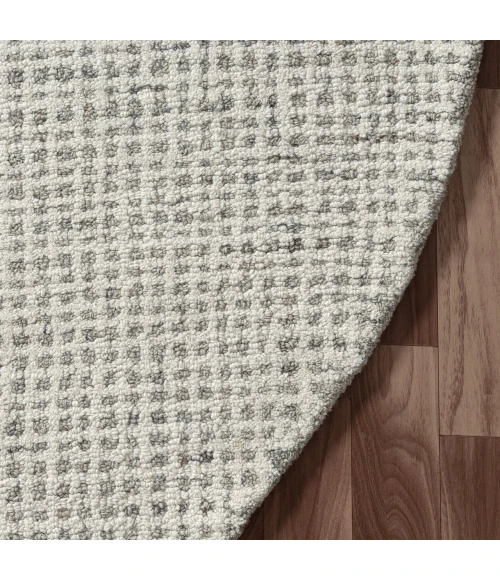 LR Home Criss Cross Gray CRISS 6ft. Round Rug