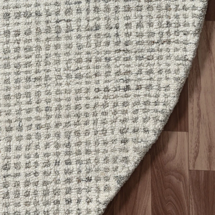 Rugs Town Cross Gray CRISS 8ft. Round Rug