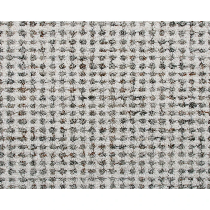 LR Home Criss Cross Gray/Ivory 82378 2 ft. 6 in. X 8 ft. Rect. Rug