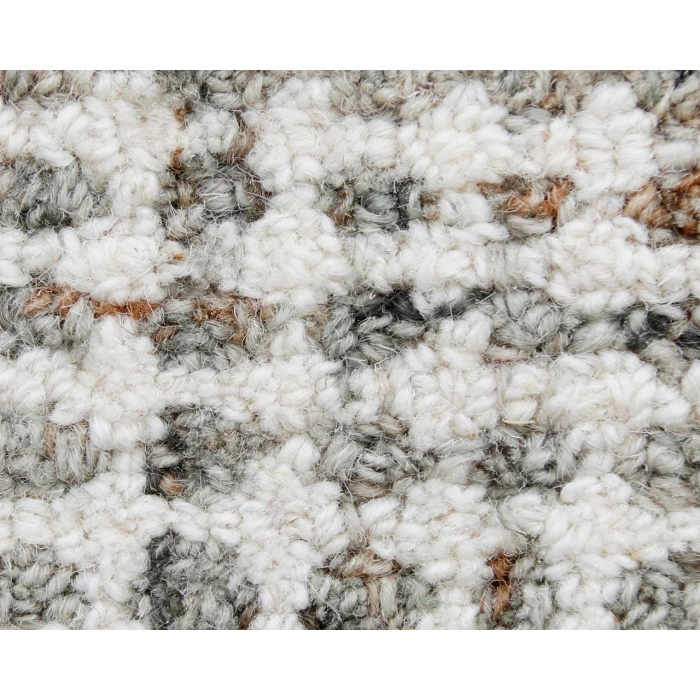 LR Home Criss Cross Gray/Ivory 82378 2 ft. 6 in. X 8 ft. Rect. Rug