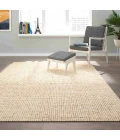 LR Home Criss Cross Beige/Ivory 82380 7 ft. 9 in. X 9 ft. 9 in. Rect. Rug