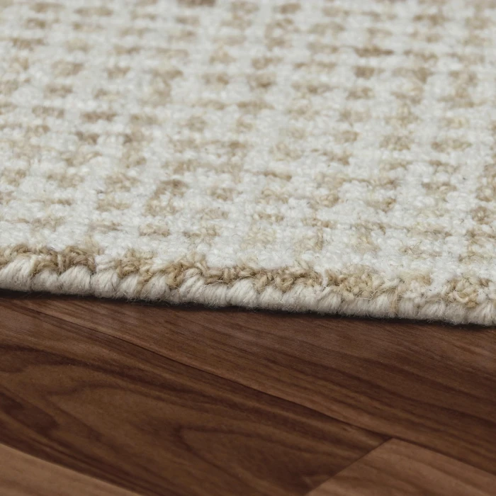 Rugs Town Cross Beige CRISS 4ft. x 6ft. Rectangle Rug