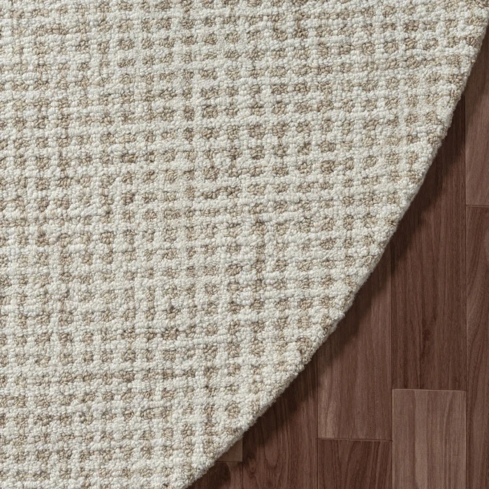 Rugs Town Cross Beige CRISS 8ft. Round Rug