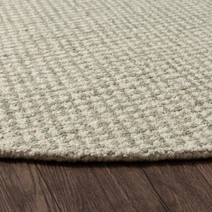 Rugs Town Cross Green Criss Cross 8ft. Round Rug