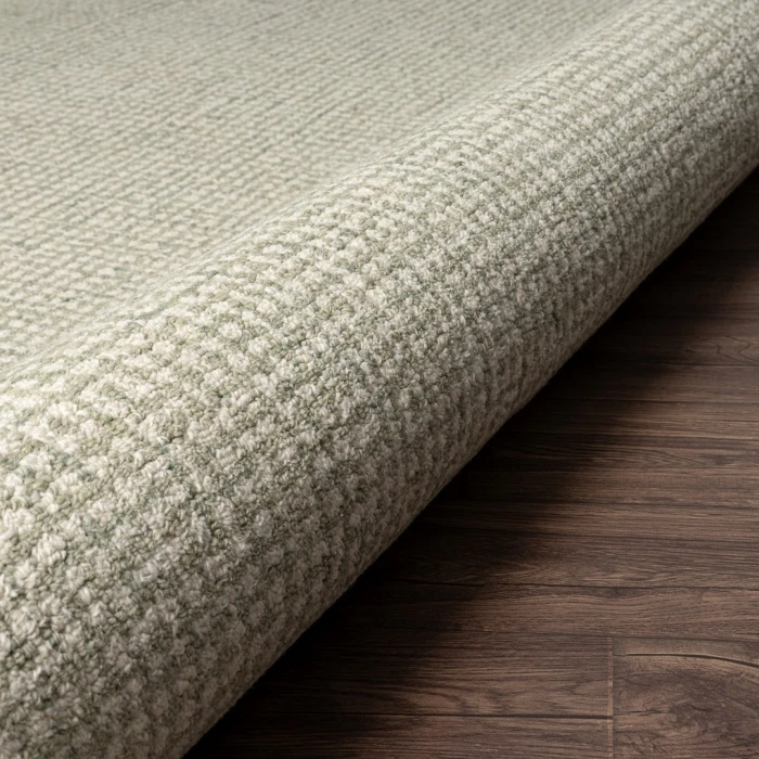 Rugs Town Cross Green Criss Cross 8ft. Round Rug