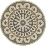 Rugs Town 54054 Gray 6' Round Rug