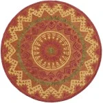 Rugs Town 54059 Rust 6' Round Rug