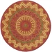 Daleyza DAZ-AN Rust Area Rug 4 ft. Round