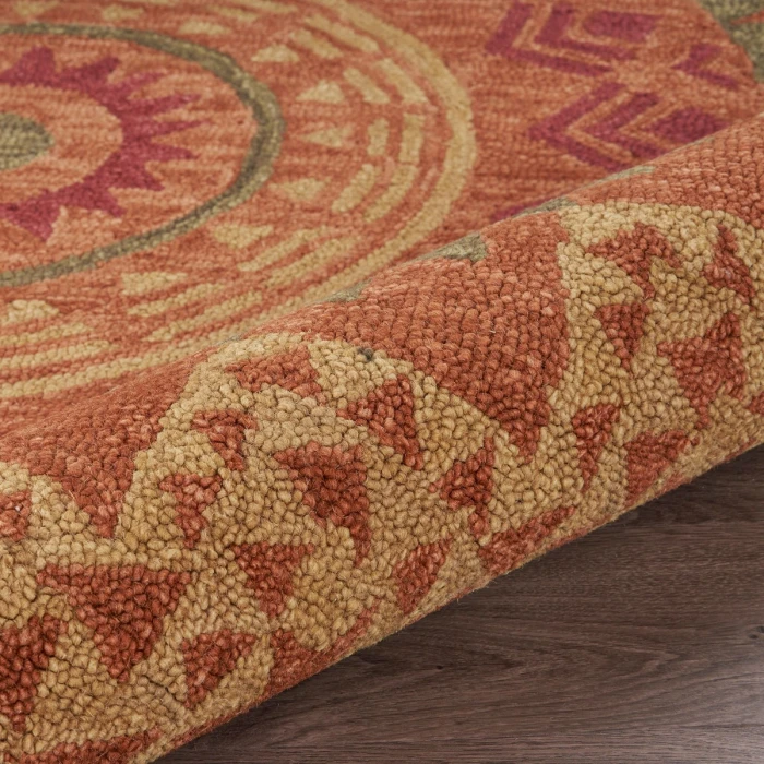 Rugs Town 54059 Rust 6' Round Rug
