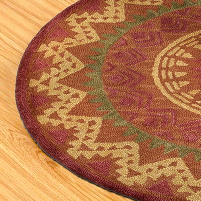 Rugs Town 54059 Rust 6' Round Rug