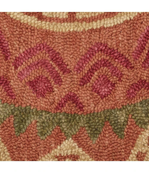 LR Home DAZZLE 54059 Rust 6' Round Rug