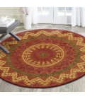 LR Home DAZZLE 54059 Rust 6' Round Rug