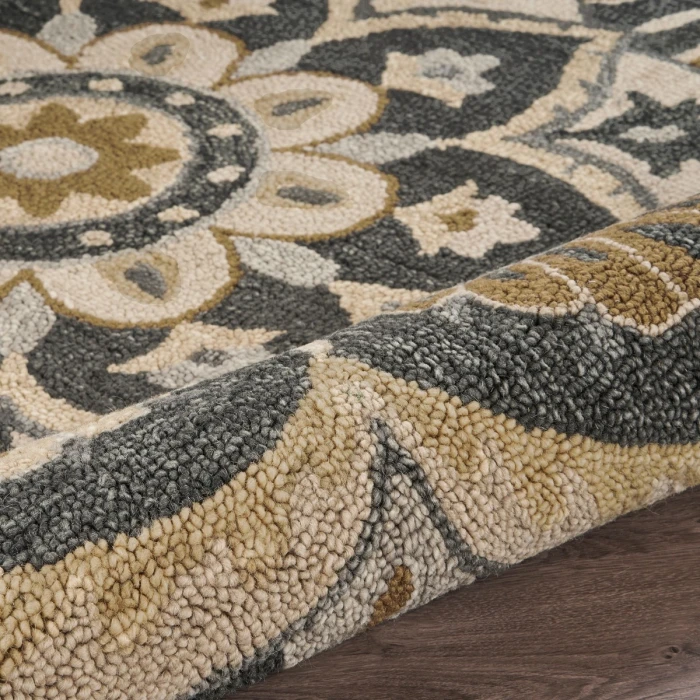 Rugs Town 54062 Black 6' Round Rug