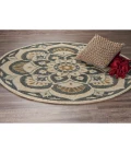 LR Home DAZZLE 54062 Black 4' X 4' Round Rug
