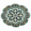 LR Home Dazzle 54076 Green 5' Round Rug