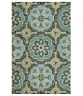 LR Home DAZZLE 54076 Green 7'9" X 9'9 Rect. Rug