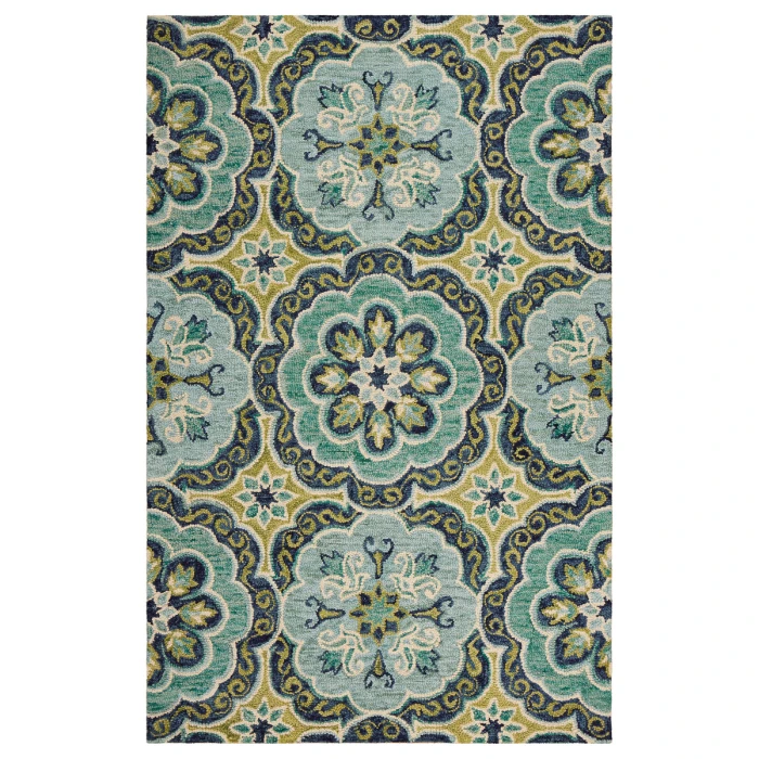 Rugs Town 54076 Green 7'9" X 9'9 Rect. Rug