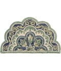 LR Home Dazzle Green DAZZL 2ft.3in. x 3ft.10in. Hearth Rug