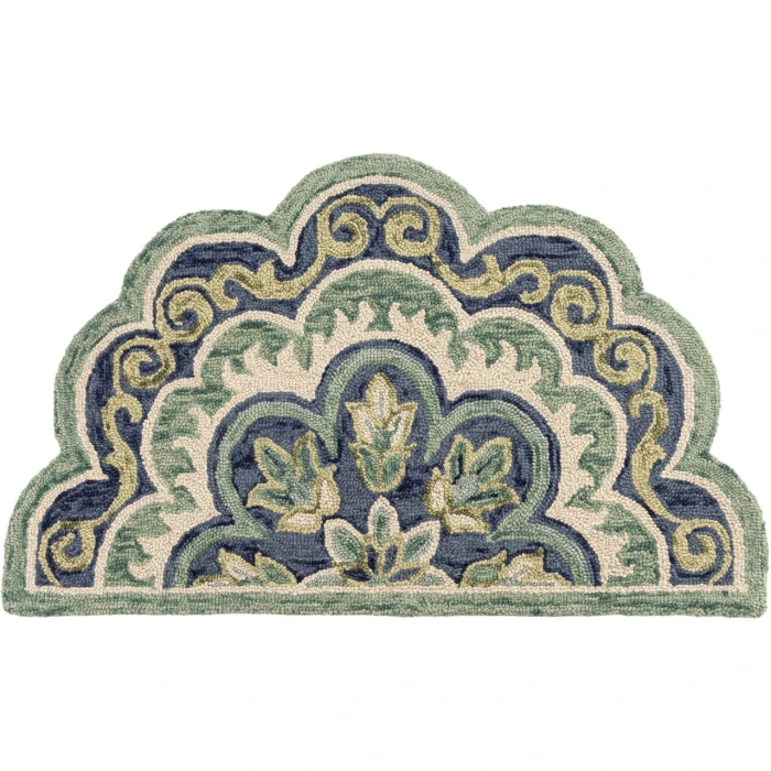 Rugs Town Green DAZZL 2ft.3in. x 3ft.10in. Hearth Rug
