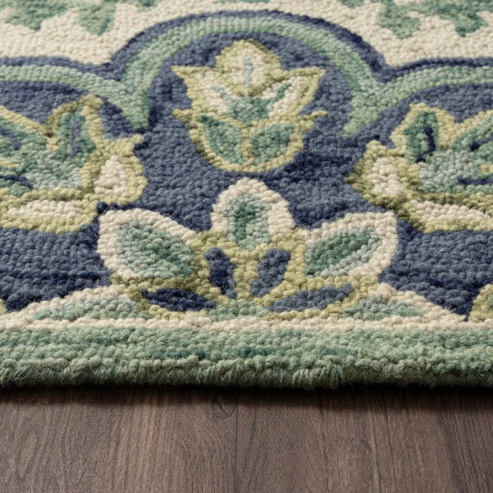 Rugs Town Green DAZZL 2ft.3in. x 3ft.10in. Hearth Rug