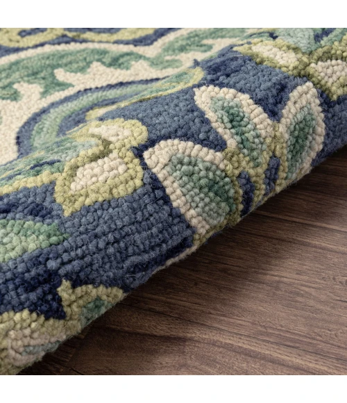 LR Home Dazzle Green DAZZL 8ft. Round Rug