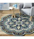 LR Home Dazzle Green DAZZL 8ft. Round Rug