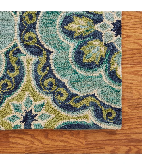 LR Home DAZZLE 54076 Green 7'9" X 9'9 Rect. Rug