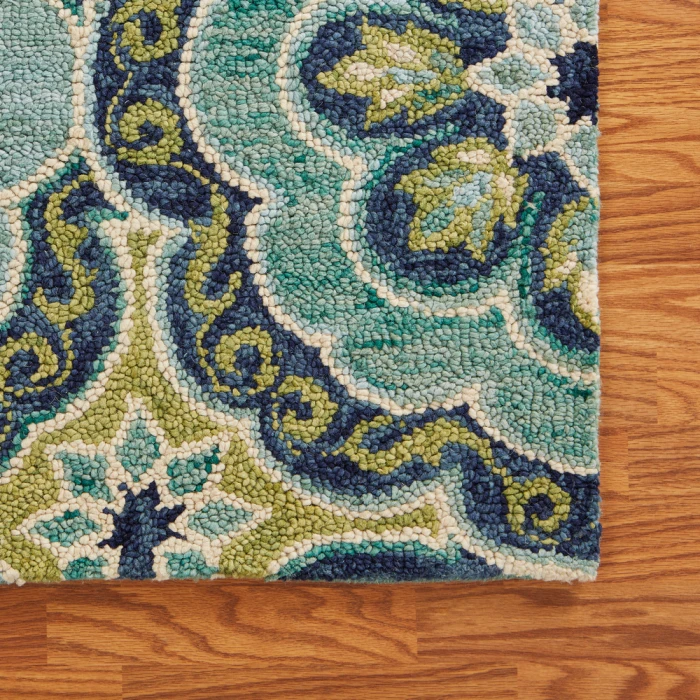 Rugs Town 54076 Green 7'9" X 9'9 Rect. Rug