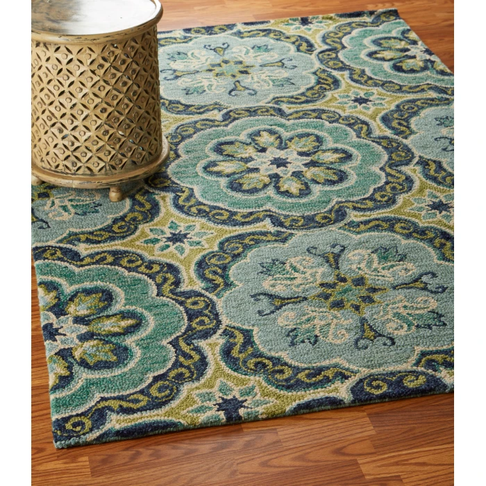 Rugs Town 54076 Green 7'9" X 9'9 Rect. Rug