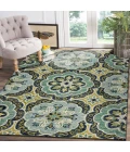 LR Home DAZZLE 54076 Green 7'9" X 9'9 Rect. Rug