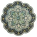 Daleyza DAZ-AP Teal Area Rug 4 ft. Round
