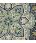 LR Home DAZZLE 54077 Teal 4' X 4' Round Rug